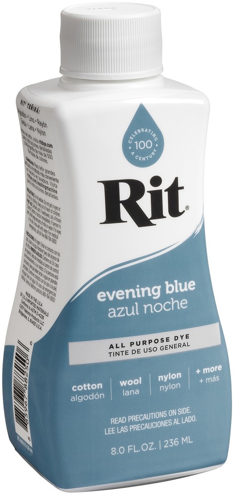Rit Dye Liquid 8oz Evening Blue
