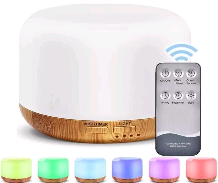 Ultrasonic Steam Air Humidifier Led Scent Aromatherapy Diffuser + Remote Control
