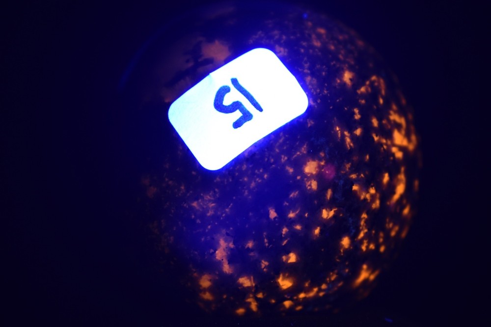 2.25" Yooperlite Sphere – Strong UV Reactive Glow Crystal