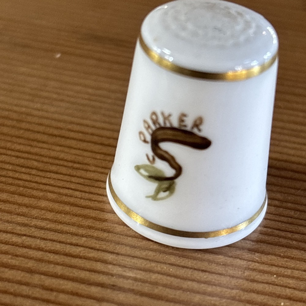 Royal Worcester Hand Painted Thimble, with Bird