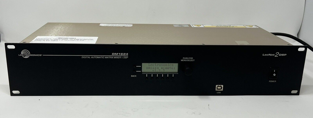 Lectrosonics DM1624 DSP Matrix Mixer & Power Supply