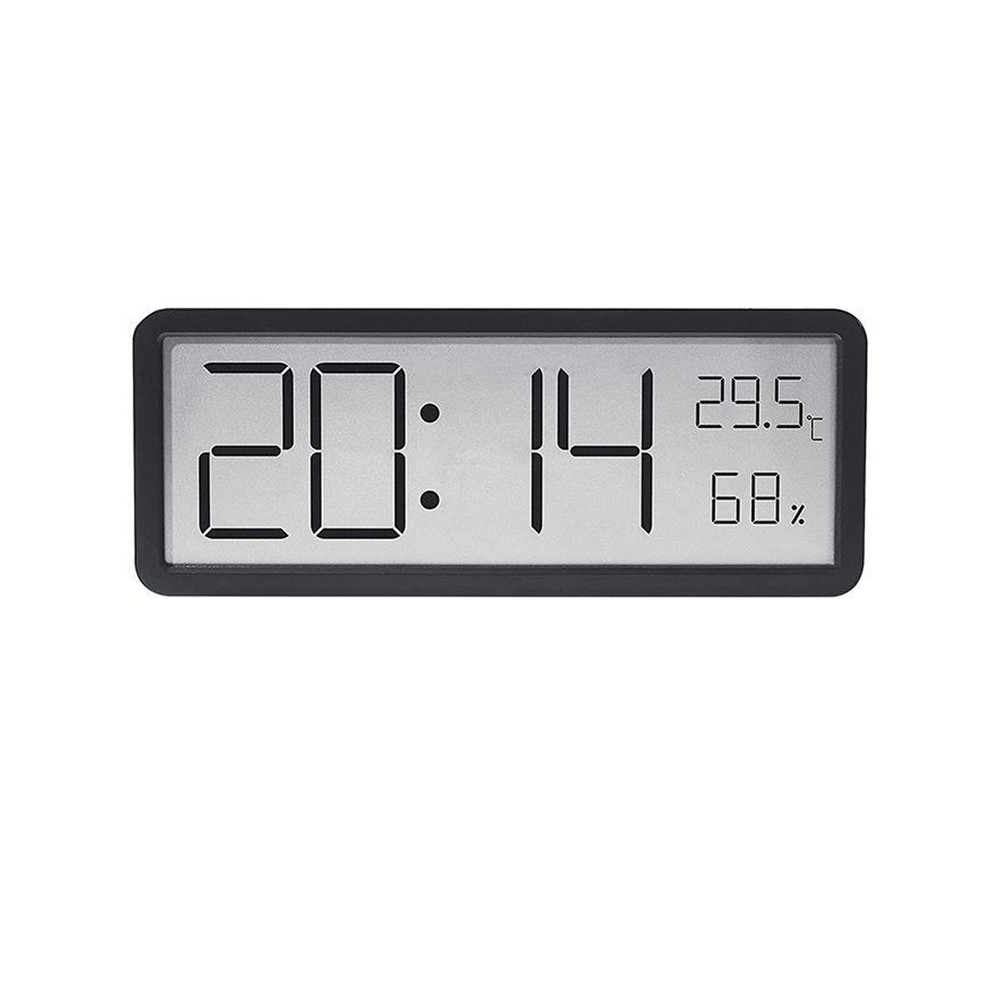 Digital LED Wall Clock Alarm Humidity Temperature Display Desktop Clock Large
