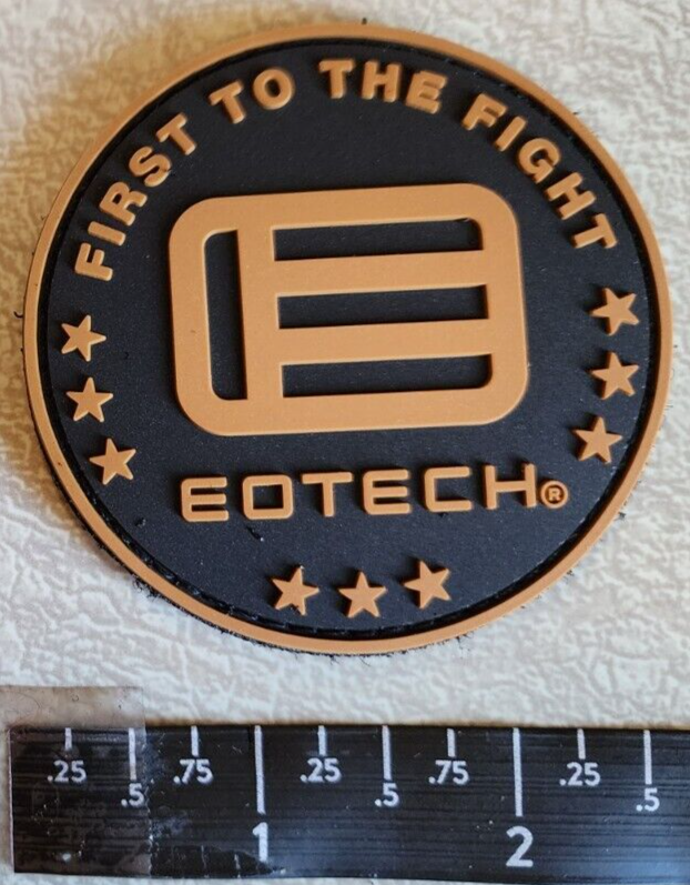 Eotech Round Logo Vudu PVC Rubber Hook Loop Back Tactical Morale Patch Shot Show