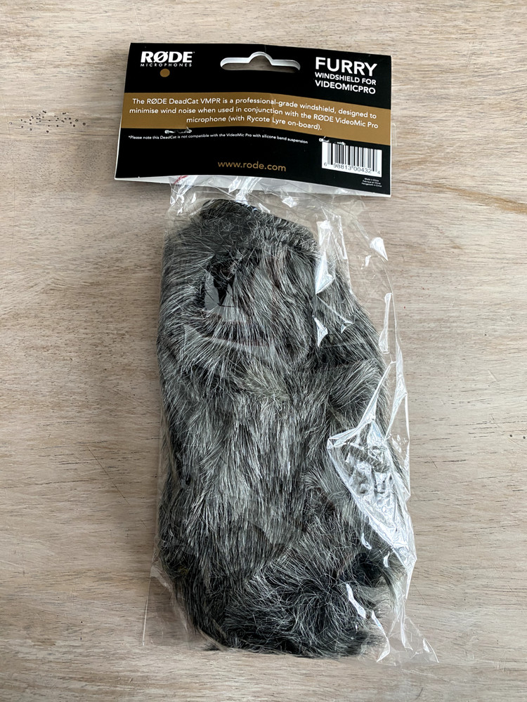 RODE DeadCat VMPR Artificial Fur Wind Shield - NEW - OPENED BOX