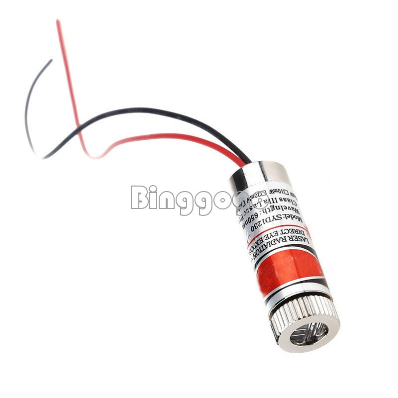 5pcs 5mW 650nm line red laser module focus adjustable laser head 5V modules