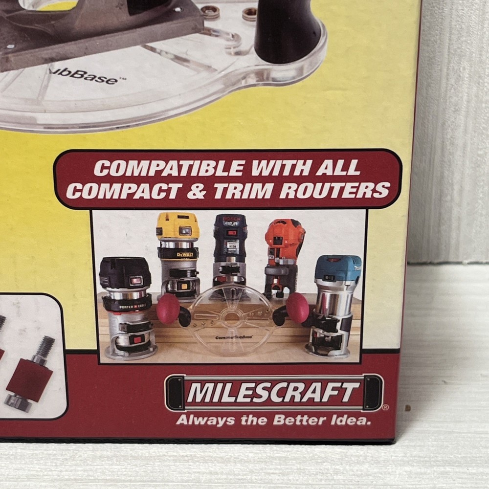 Milescraft 1225 Compact Sub Base - Universal Sub Base for Compact / Trim Routers