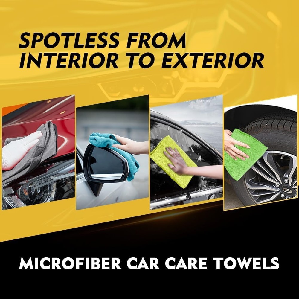 Bulk Pack of 150 Microfiber Cleaning Cloths - Multicolor