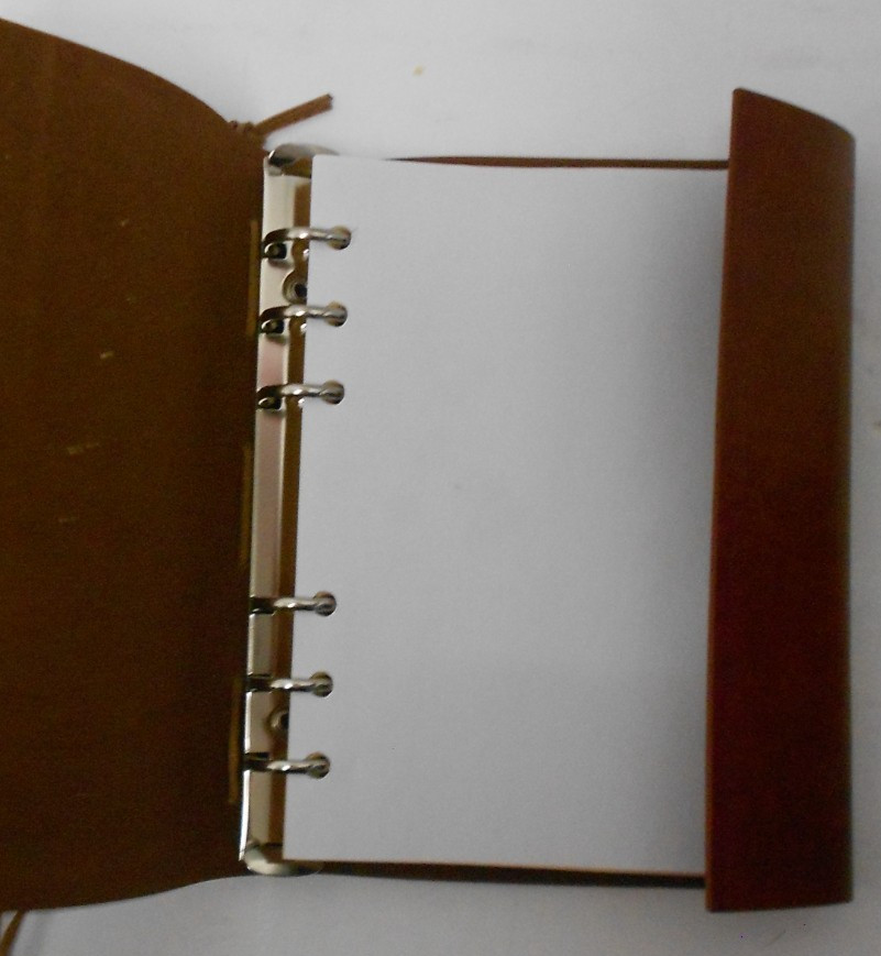 leather Om Aum journal handmade diary notebook leather strap closure with charm