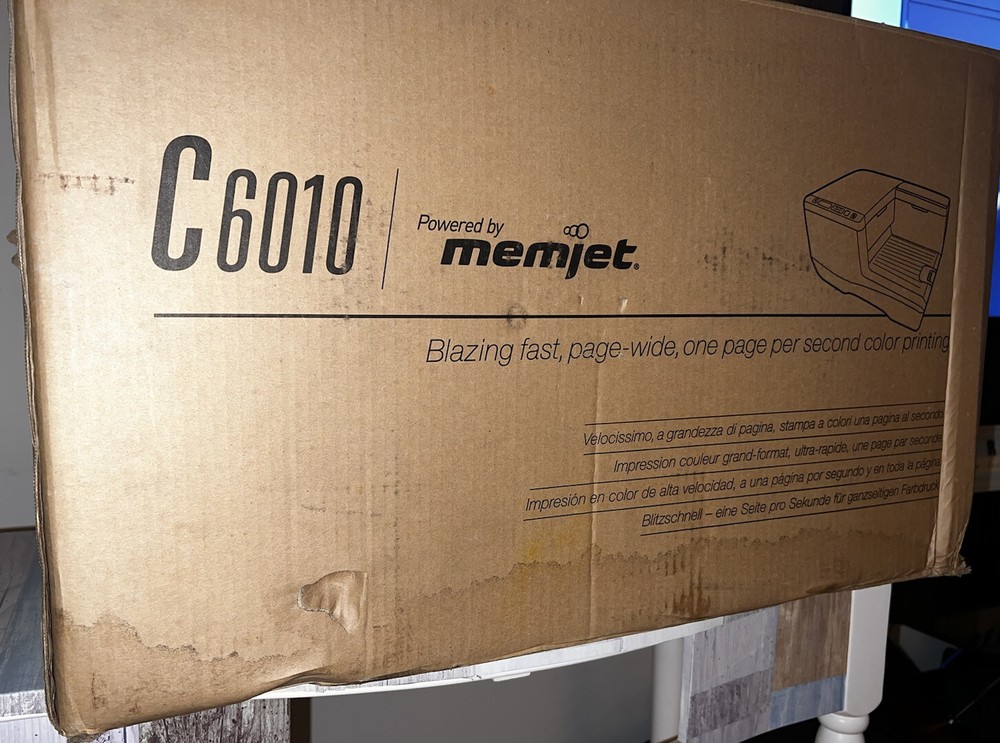 NEW MEMJET C6010 PRINTER S/N 2581BD3260187 / COMPLETE