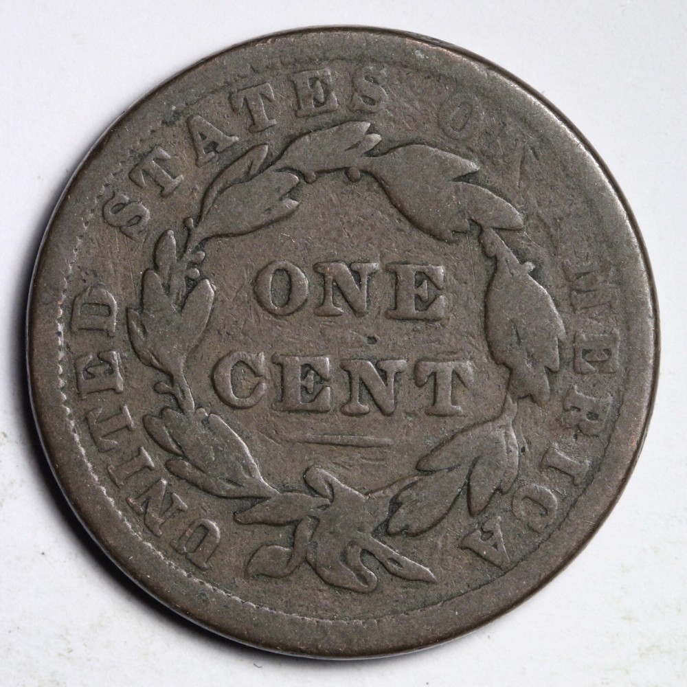 1838 Coronet Head Large Cent CHOICE FINE E202 ANL