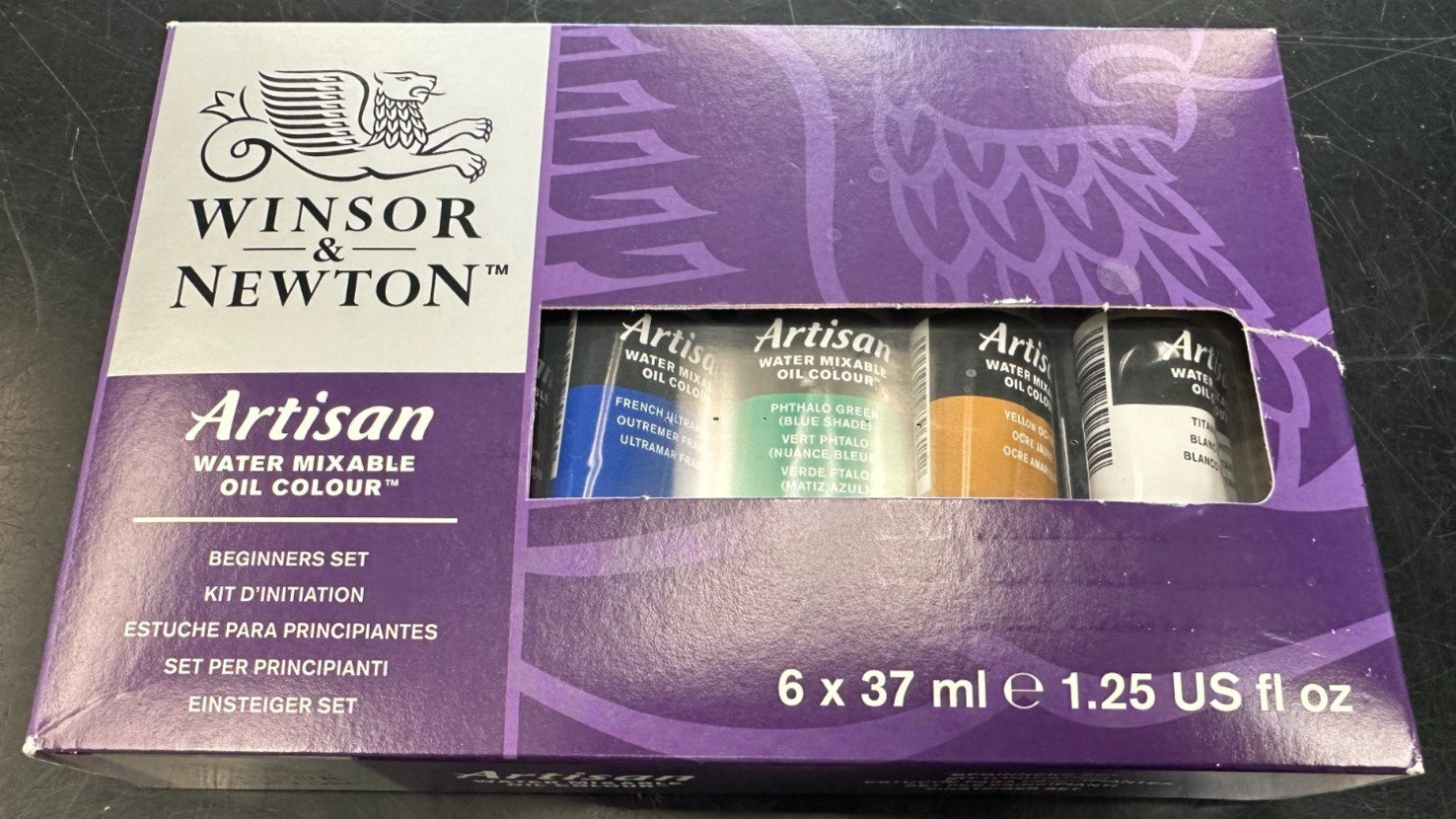 Winsor & Newton Artisan Water Mixable Oil Colour Beginners Set, Six 37ml Tubes,