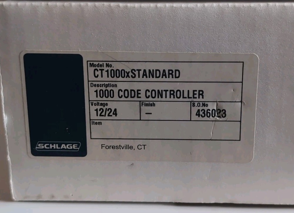 Schlage CT1000xSTANDARD Code Controller