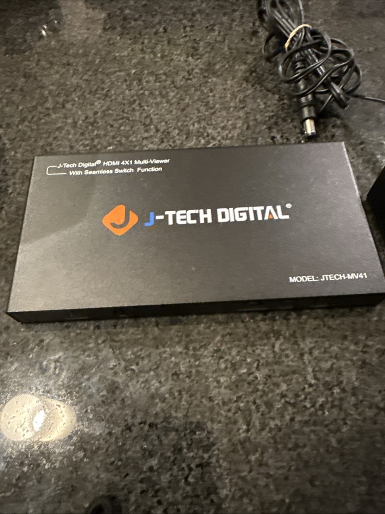 J-Tech JTECH-MV41 Digital HDMI 4x1 Multi-viewer Seamless Switch Function Mint