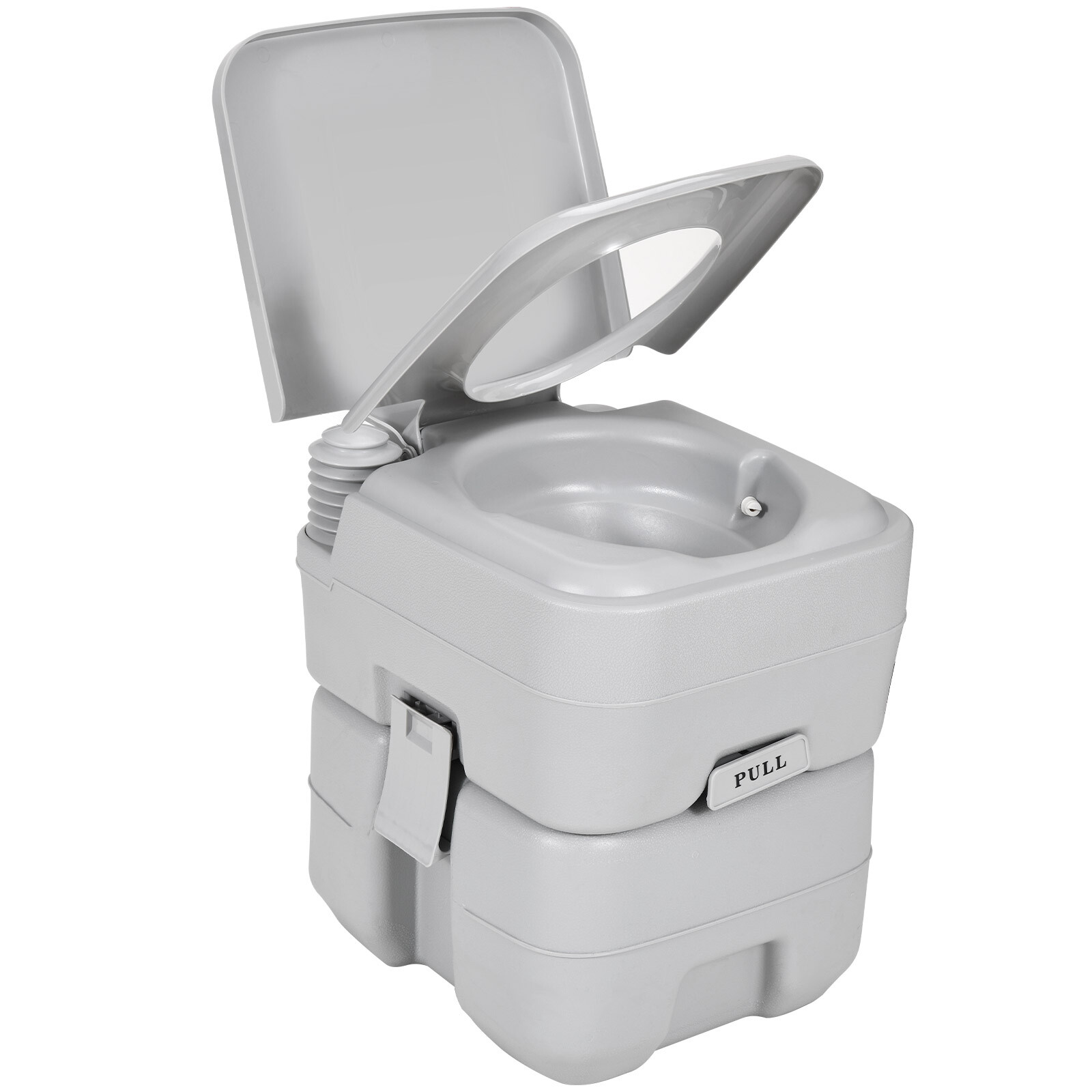 Portable Toilet 20L Dual Flush Caravan Commode Porta-Potty Indoor Travel Camping