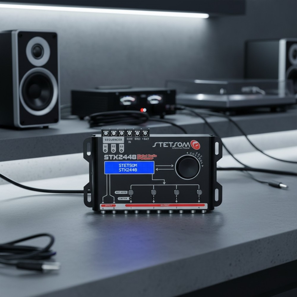 Digital Signal Processor with 15-Band Equalizer and Variable Frequency Crossover