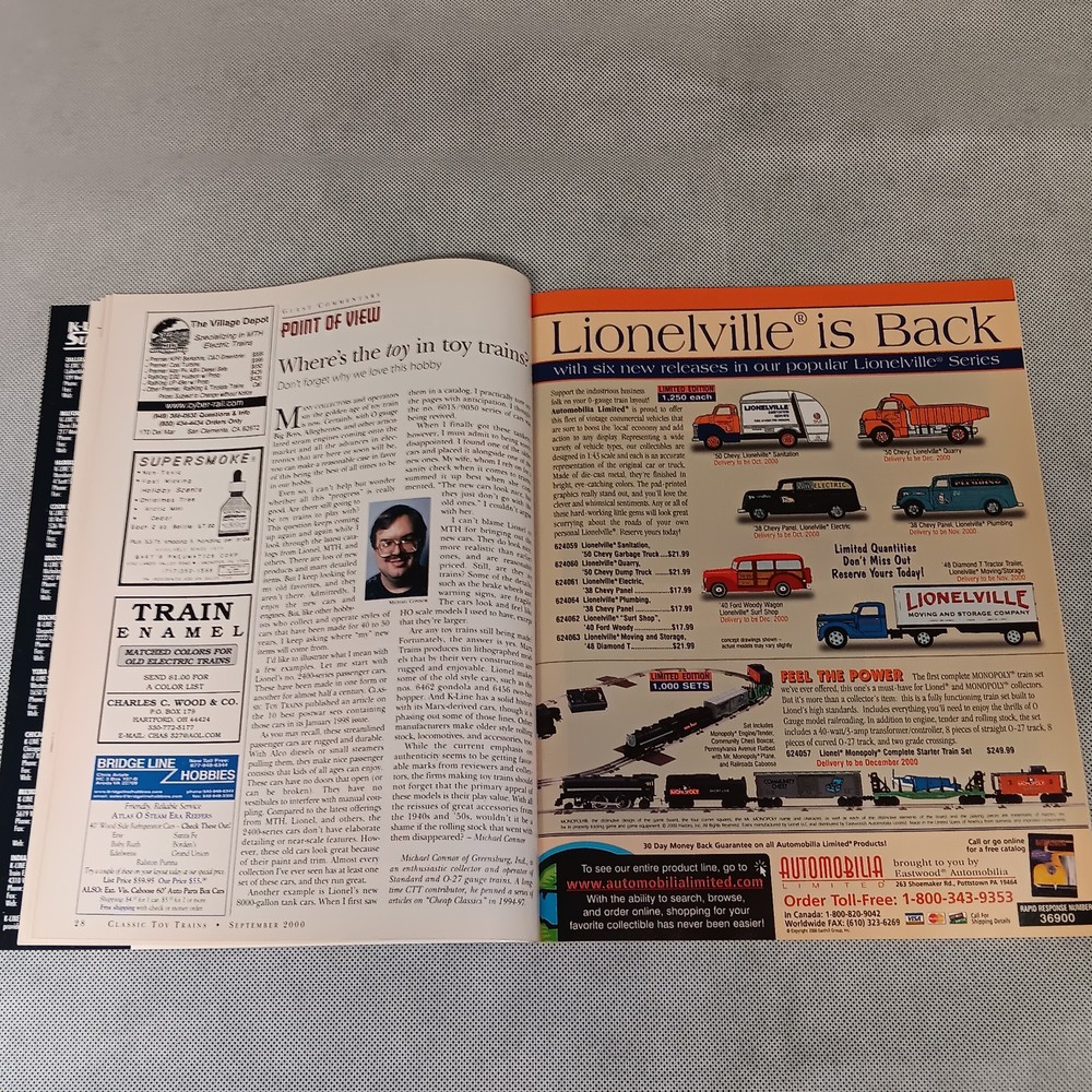 Classic Toy Trains Magazine September 2000