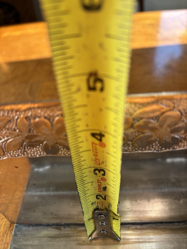 Vintage Silver Plate Repousse Letter/Napkin Holder With Floral Design