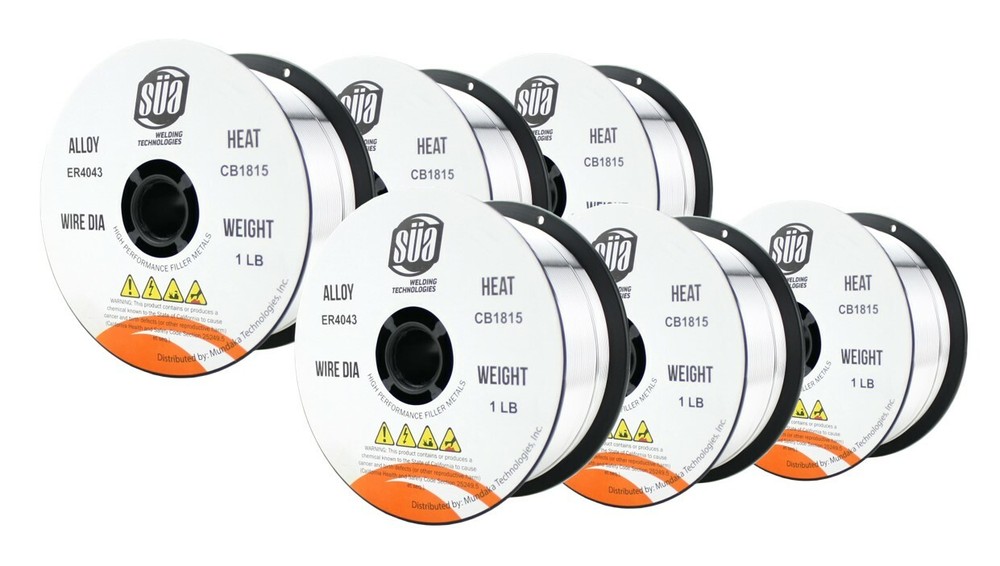 ER4043 - MIG Aluminum Welding Wire - 1 Lb x  0.035" (6 SPOOLS)