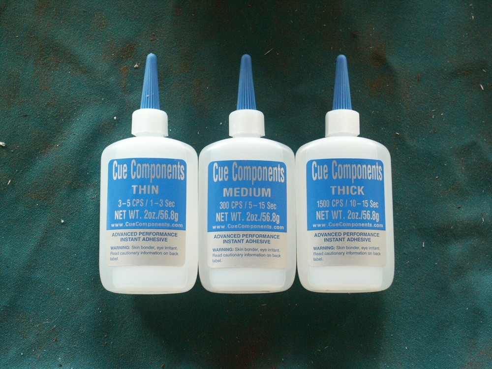 Cue Components Thin Cyanoacrylate Super Glue Adhesive X3