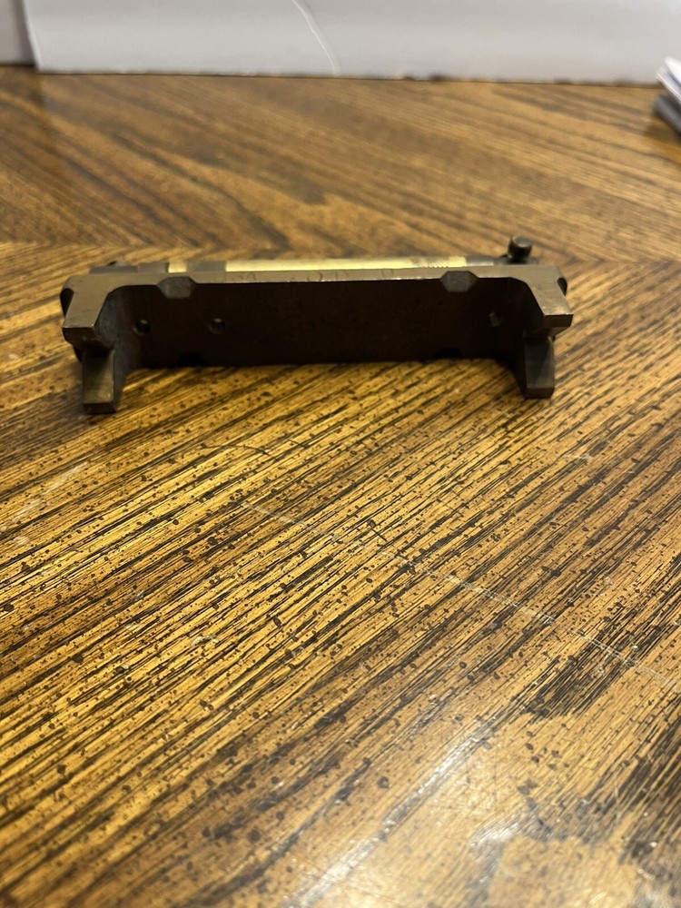 Vtg Antique Solid Brass Precision Machinist Level Transit Piece