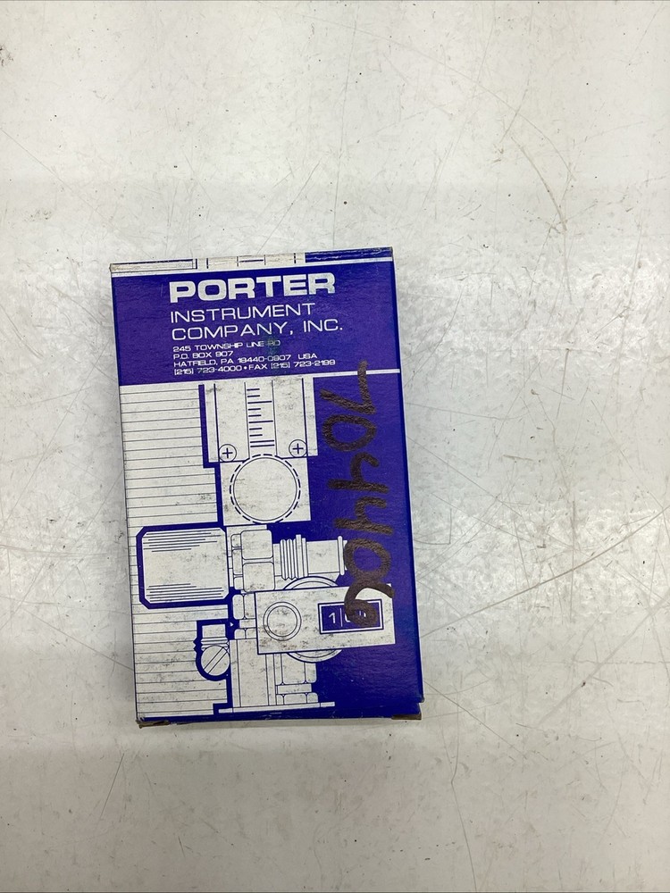 Porter Side Plate Construction Flowmeter A250-4-B3247 NIB