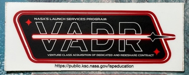 VADR LSP LAUNCH SERVICES PROGRAM HTF DECAL STICKER
