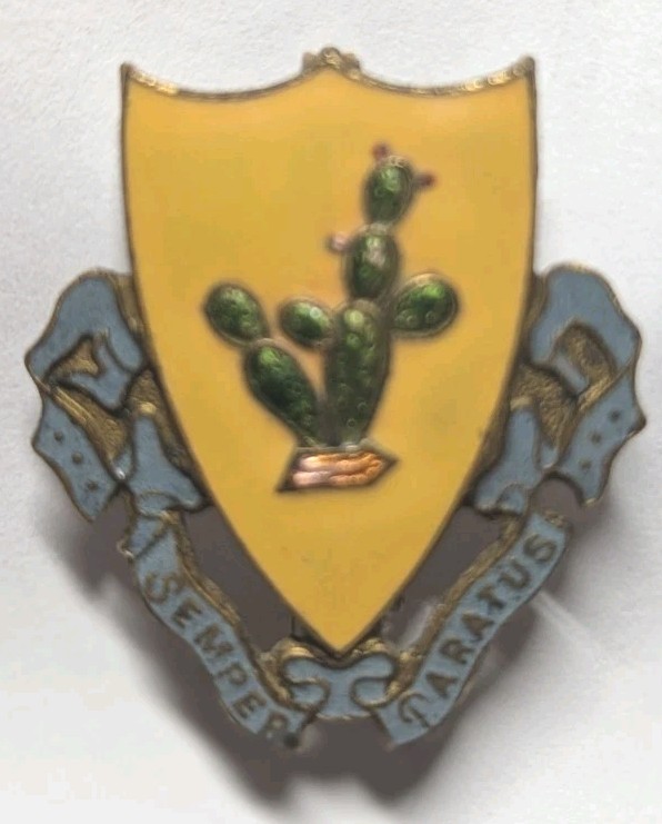 Pre War 12th Cavalry Regiment Unit Crest D.I. BB&B Maker - PB XB