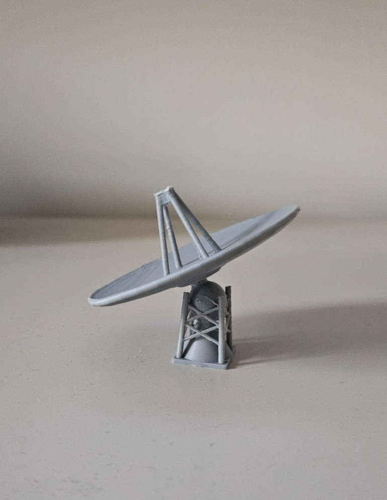 (3 Pack) N Scale 1:160 Radar/Space Antenna Dish for Model Train Environment