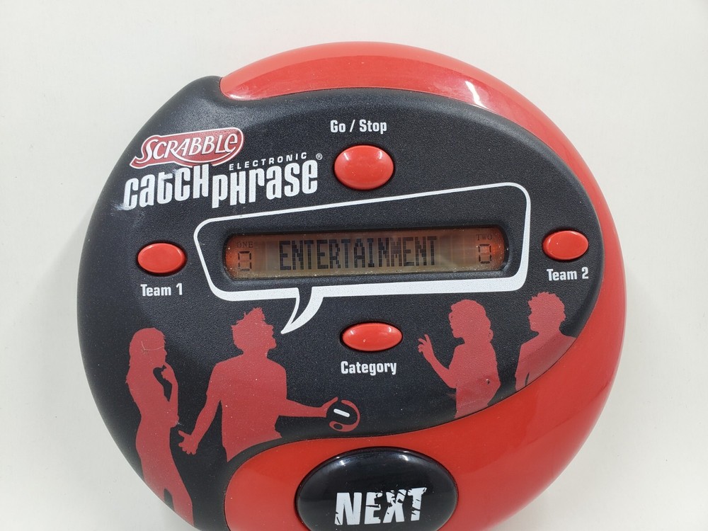 G6 Hasbro Scrabble Catch Phrase Handheld Electronic Game