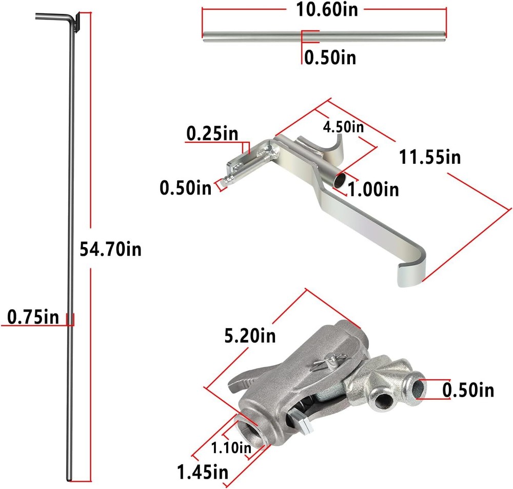 77043 Monkey-On-A-Stick Jack For Push, Pull, Align & Straighten Operation 55Inch
