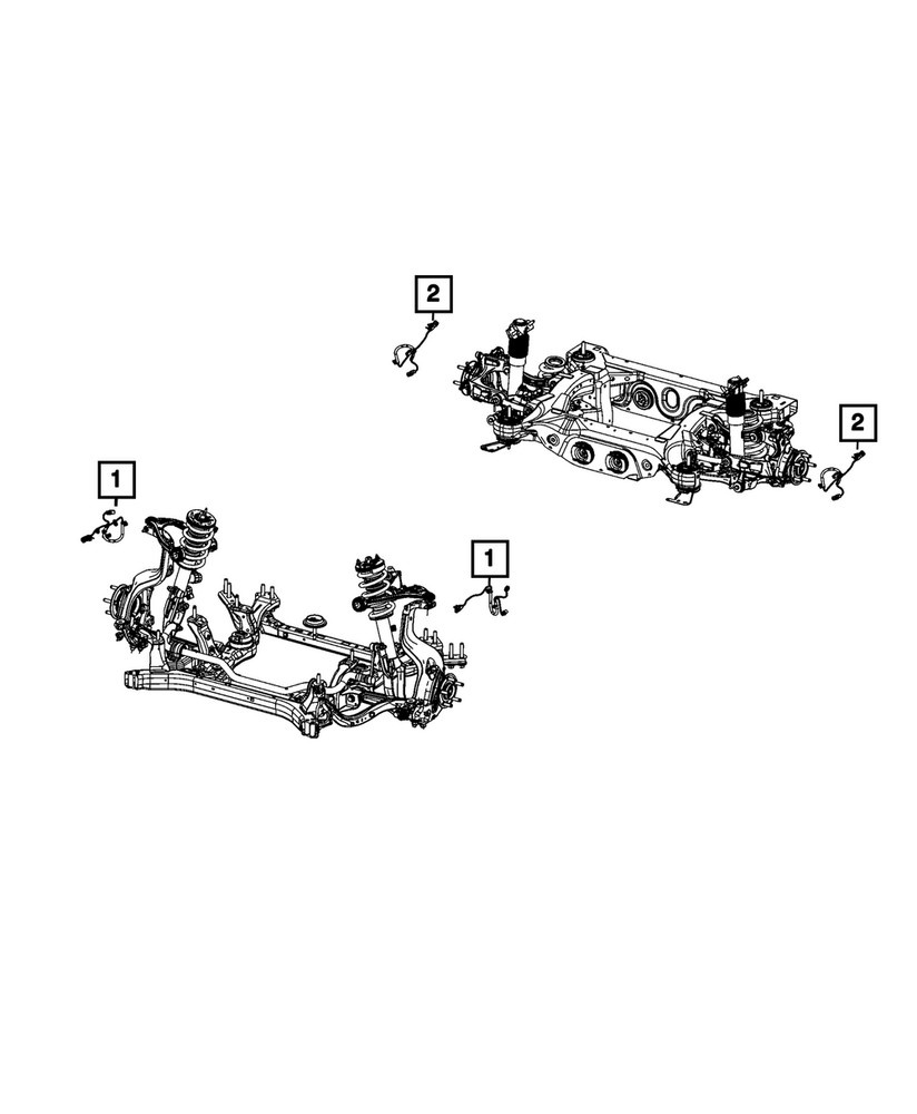 Genuine Mopar Wheel Speed Sensor Front 68595997AB