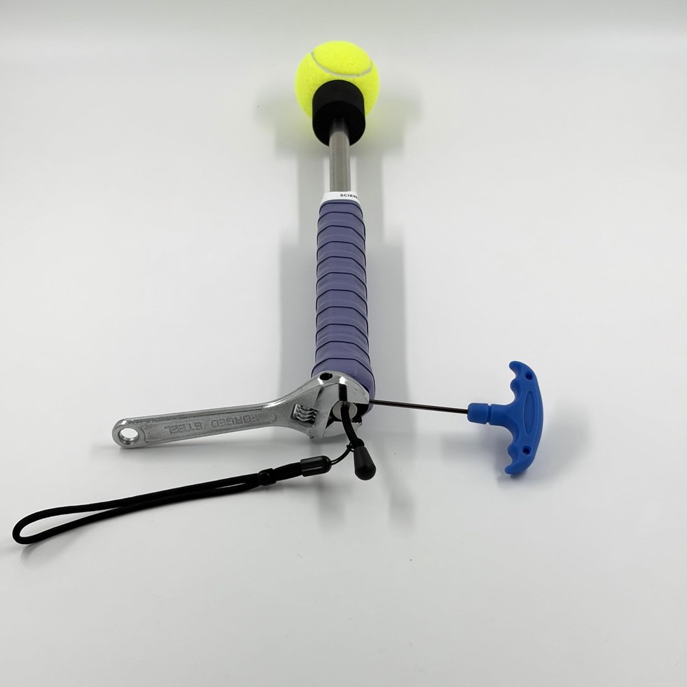 Tennis Swing & Serve Trainer, Retractable Click Feedback Training Tool, Impro...