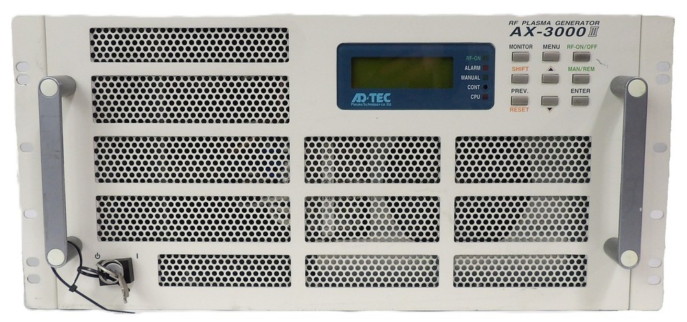ADTEC Plasma Technology AX-3000III 3000W RF Plasma Generator Untested Surplus