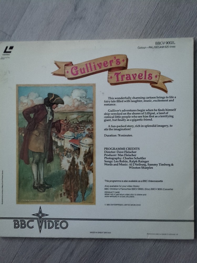 Four Children's Films on Laser Discs