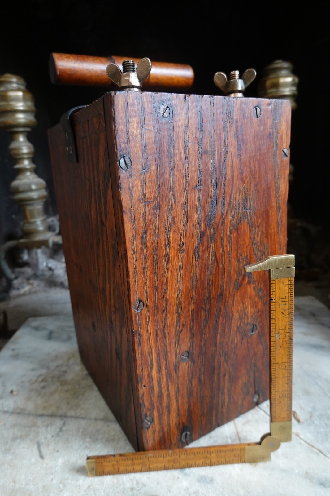 Antique "HERCULES" 30 CAP BLASTING MACHINE Dynamite Detonator Plunger Box