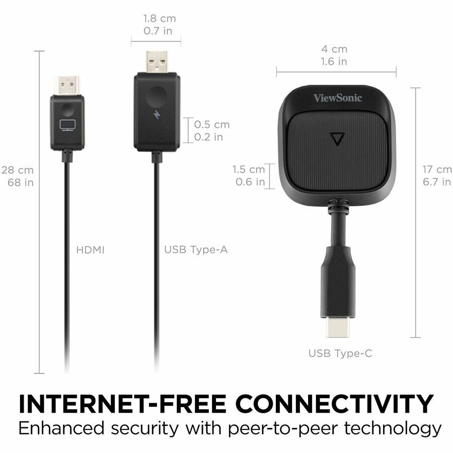 ViewSonic ViewShare WPD-900E Wireless Presentation System Black