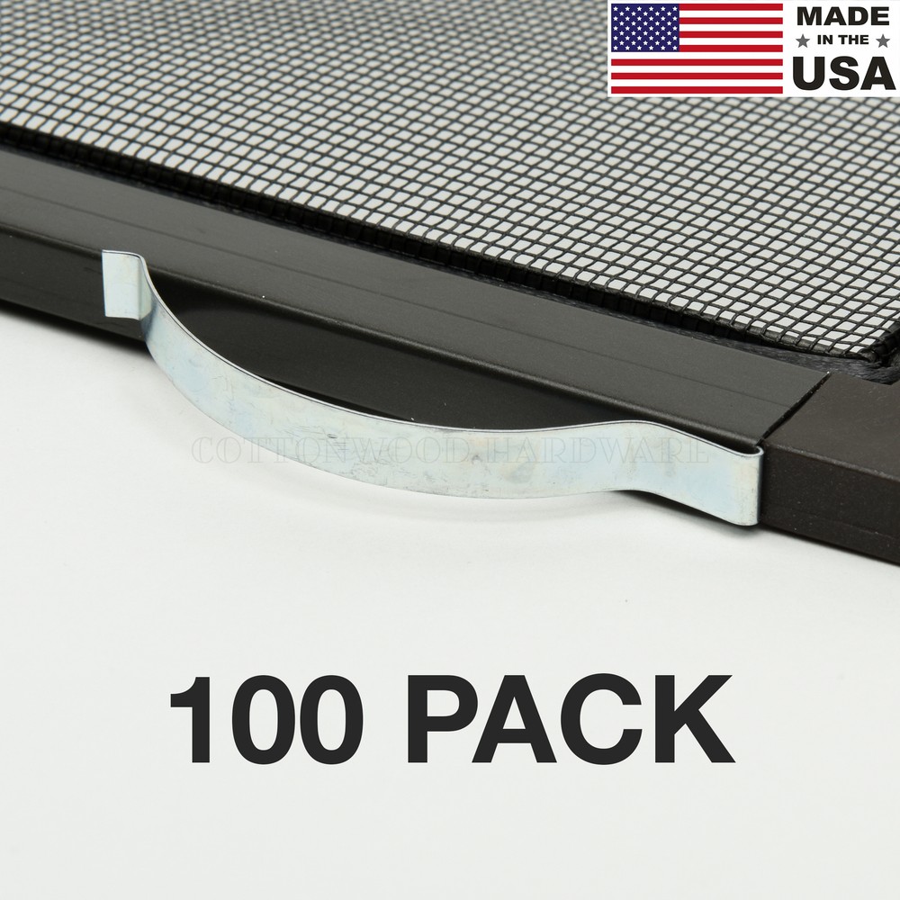 100 PACK - Window Screen Spring, Insect Screen Corner Spring, Corner Leaf Spring