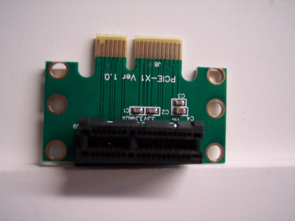 2pk PCI-E 1X Adapter Fit for Graphics Riser Card Replacement