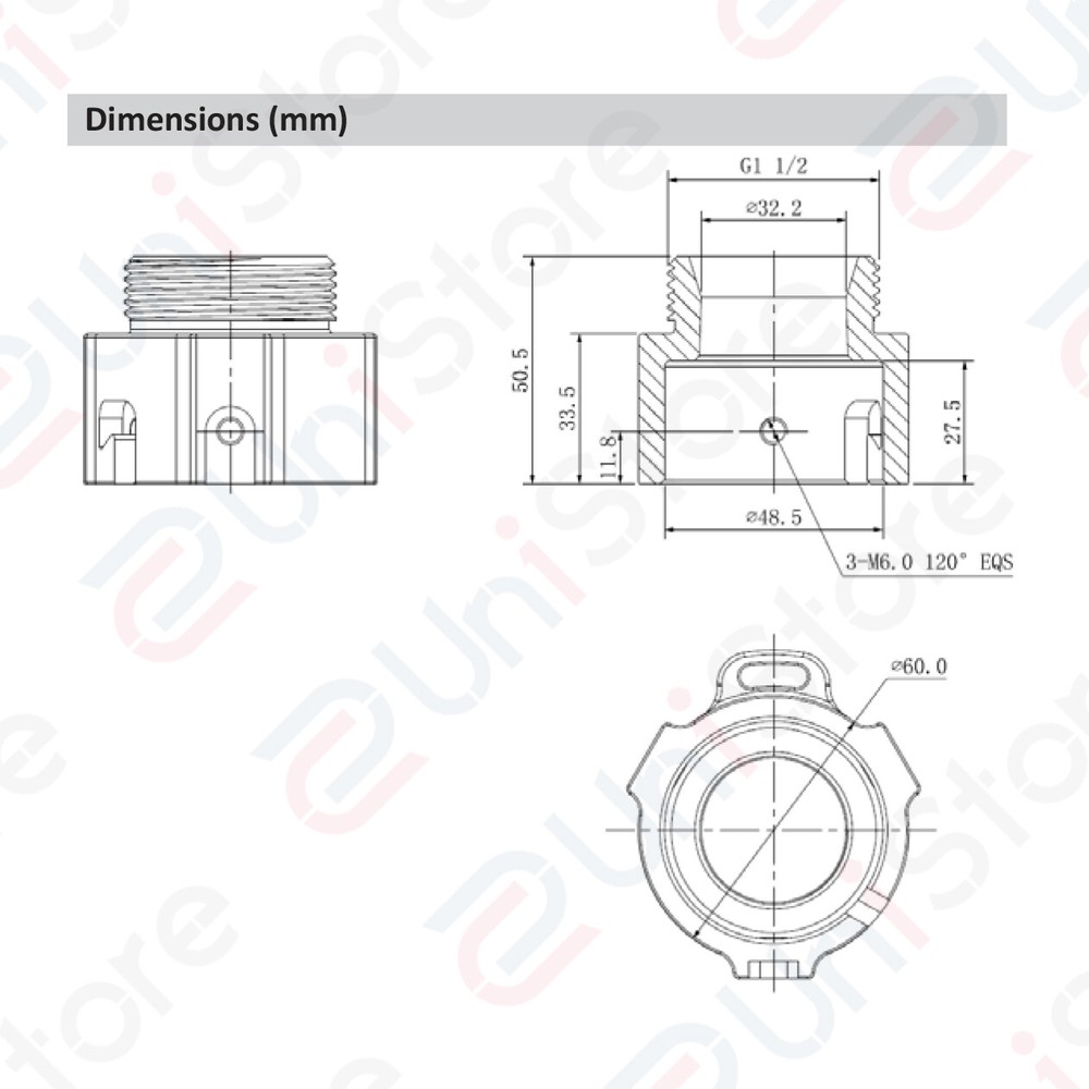 Dahua PFA114 Wall Mount Bracket Adapter for Select Network & HD-CVI PTZ Camera