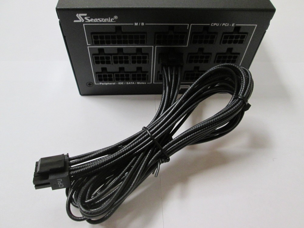 Seasonic Modular 8pin CPU Sleeved Power Cable NEW!