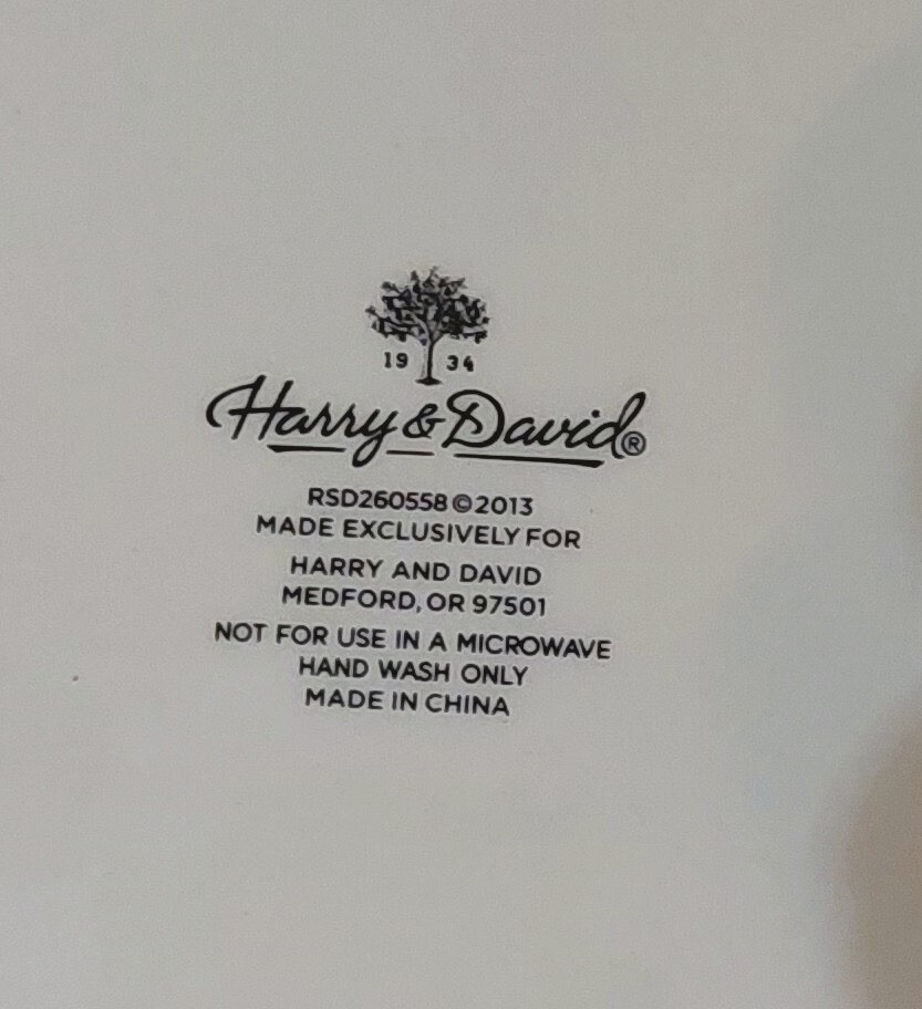 2013 "Harry & David" rooster/chicken platter