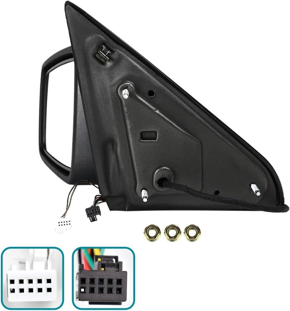 Left Side Mirror For 2013-2019 Ram 1500 Chrome Power Fold +Heated +Temper Sensor