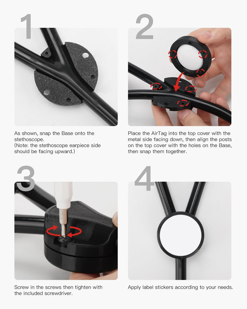 Stethoscope Tracker Holder for EKO CORE & Littmann - Airtag Compatible Case
