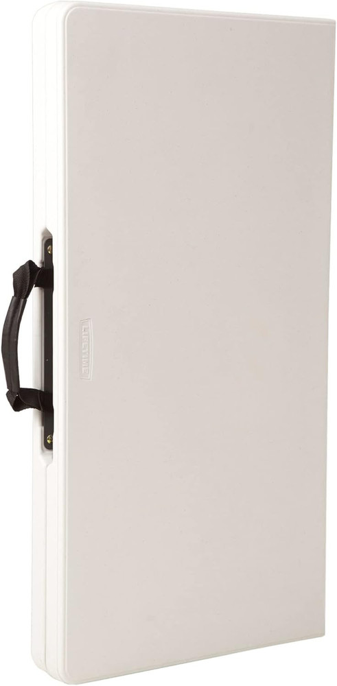 80273 Fold in Half Square Table, 34 Inch, White