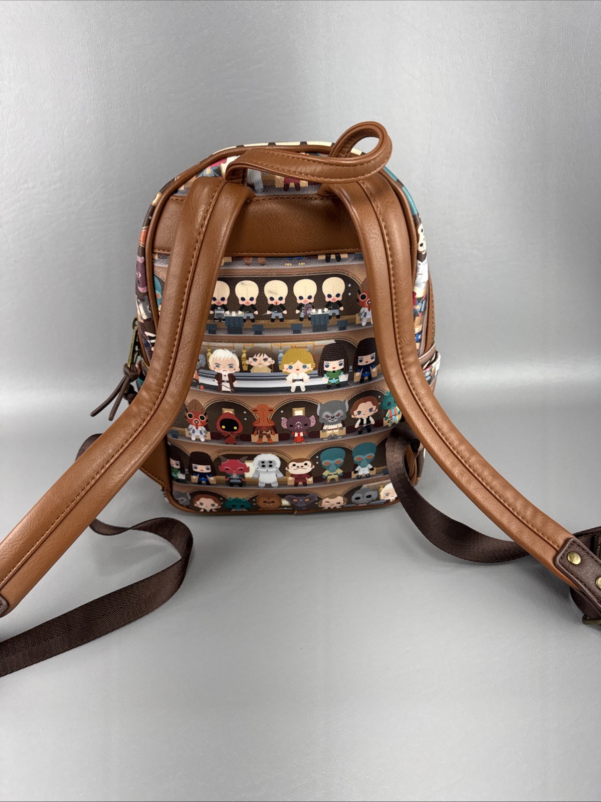 Loungefly Star Wars Chibi Cantina Mini Backpack Darth Vader Luke Skywalker CP30