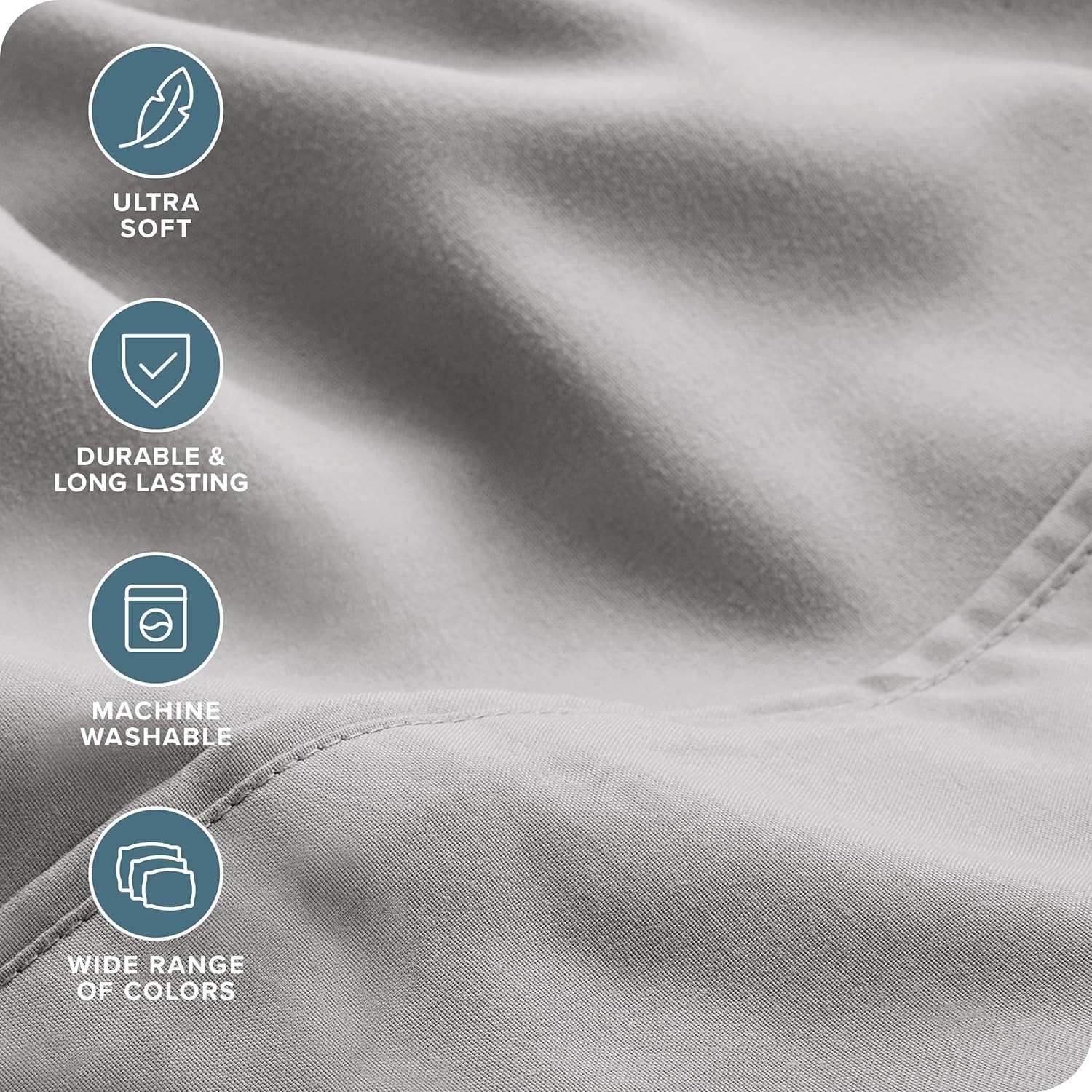 Hotel Luxury Queen Sheet Set, Extra Soft - 6 Piece Set - Deep Pockets - Easy