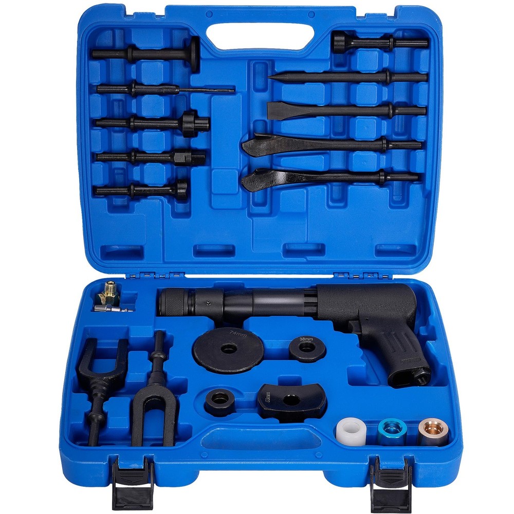 Air Hammer Kit with 21 Pcs Air Chisel Set, Multifunctional Pneumatic Hammers,...