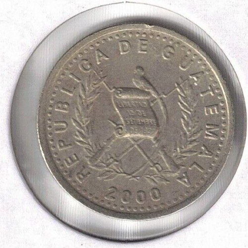 2000 GUATEMALA Circulated 10 Centavos Coin!
