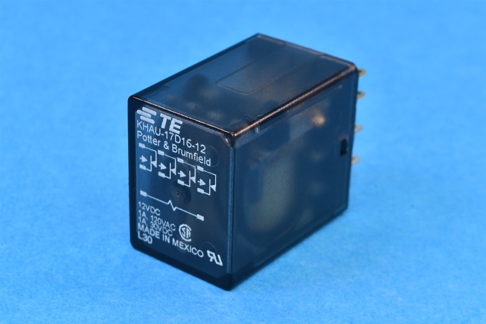 TE General Purpose Relay 4PDT Socketable KHAU-17D16-12