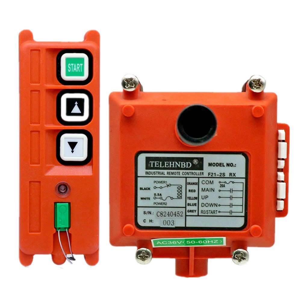 Industrial Wireless Crane Remote Control Switch Transmitter + Receive 12V24V220V
